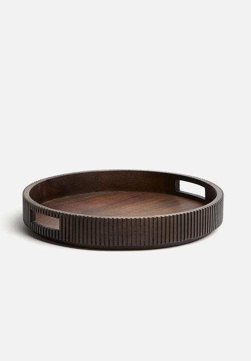 Wooden tray - dark brown