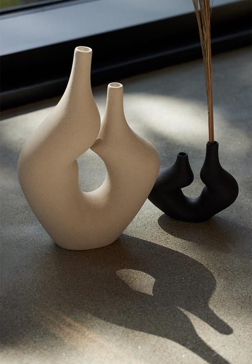 H&M - Large stoneware vase - beige