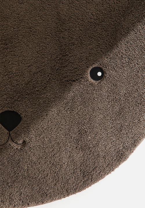 H&M - Animal-shaped rug - dark mole bear