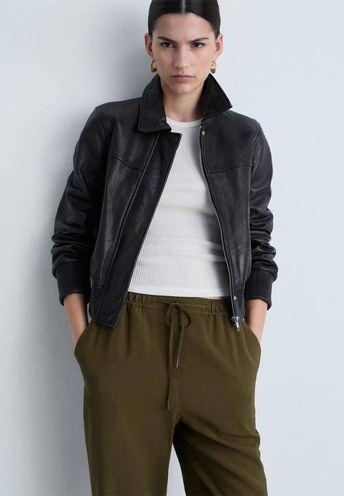 MANGO - Trousers Fluido - Khaki