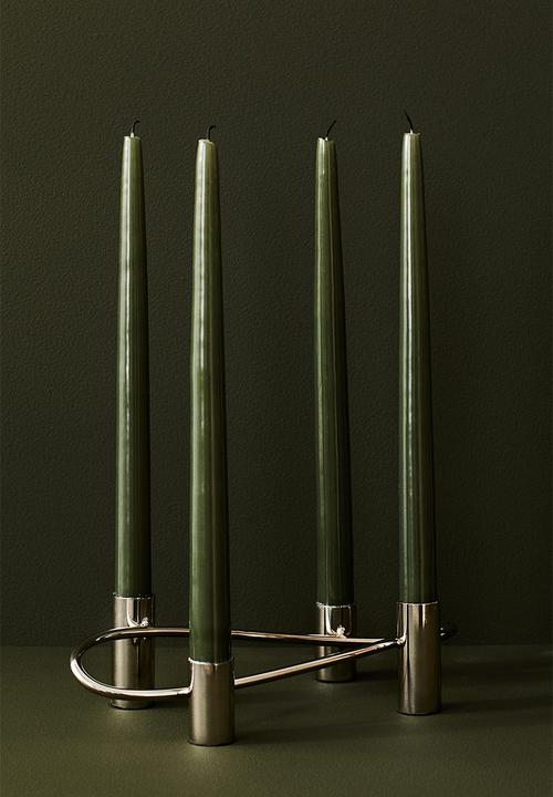 H&M - Metal candelabra - silver coloured