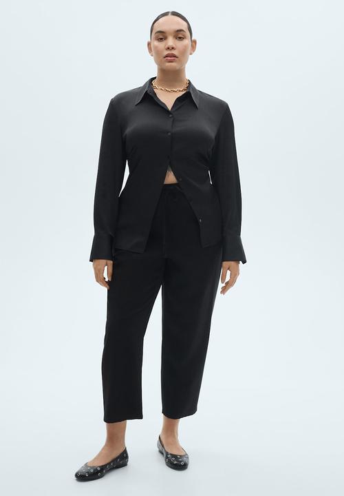 MANGO - Trousers Fluido - Black
