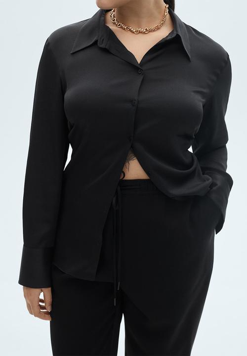 MANGO - Trousers Fluido - Black