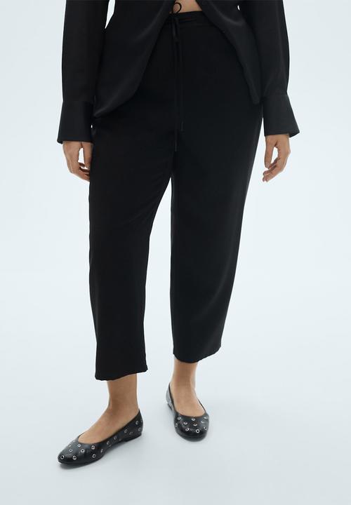 MANGO - Trousers Fluido - Black