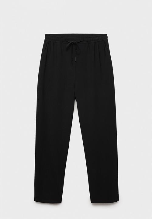 MANGO - Trousers Fluido - Black