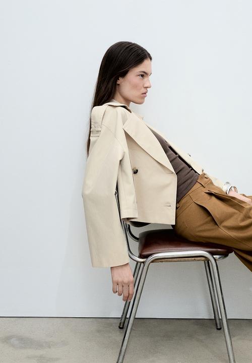 MANGO - Jacket Lipa - Light/Pastel Gray
