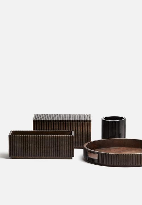 H&M - Wooden storage box - dark brown