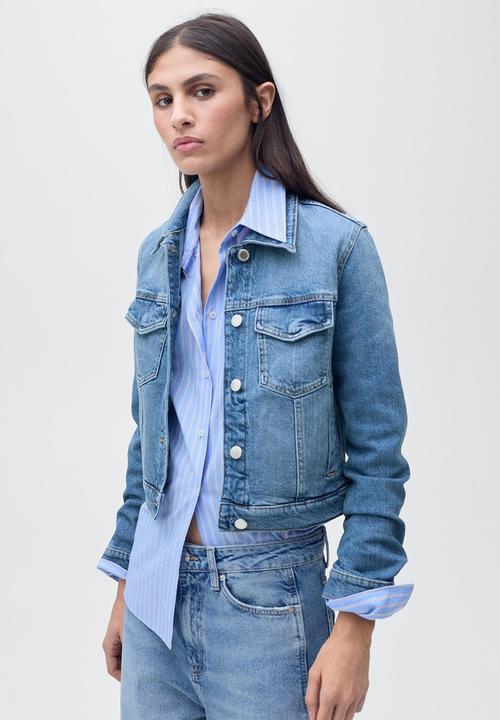 MANGO - Jacket Newvicky - Open Blue