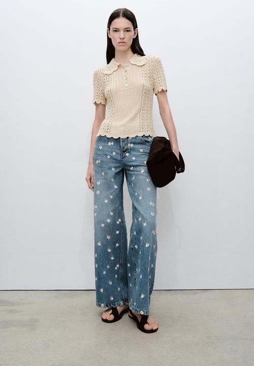 MANGO - Jeans Massy -  Open Blue