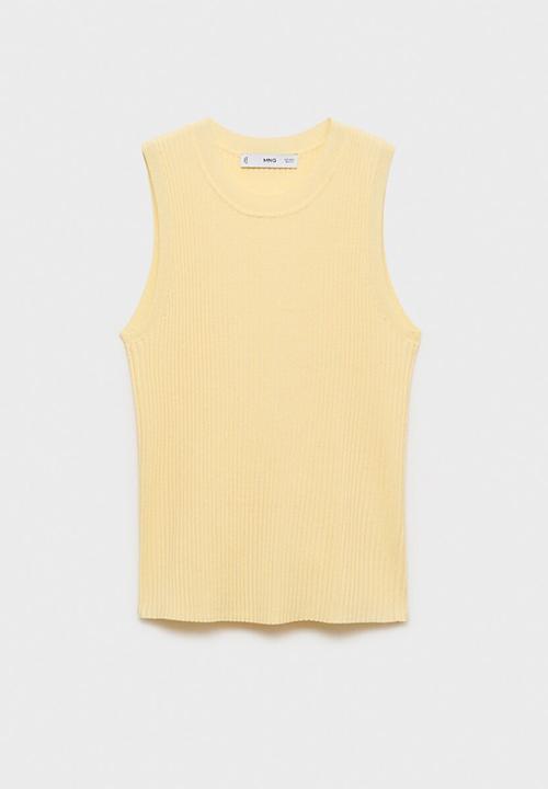 MANGO - Top Bugambi - Light/Pastel Yellow