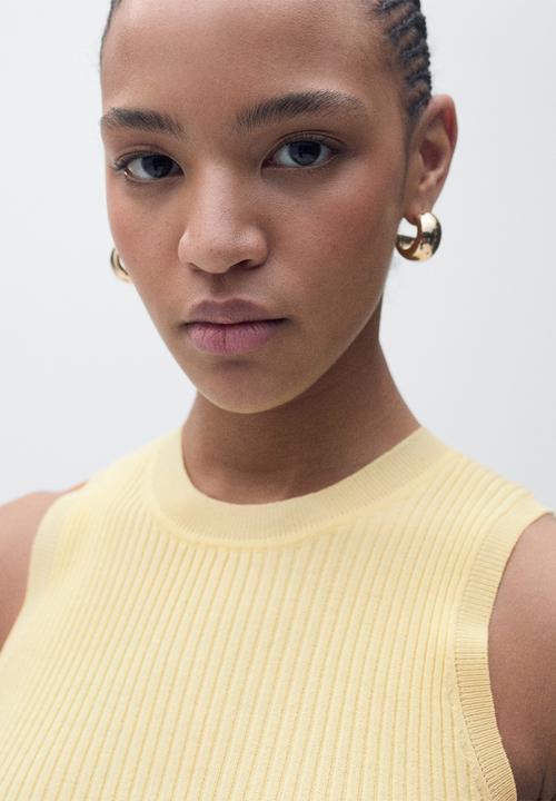 MANGO - Top Bugambi - Light/Pastel Yellow