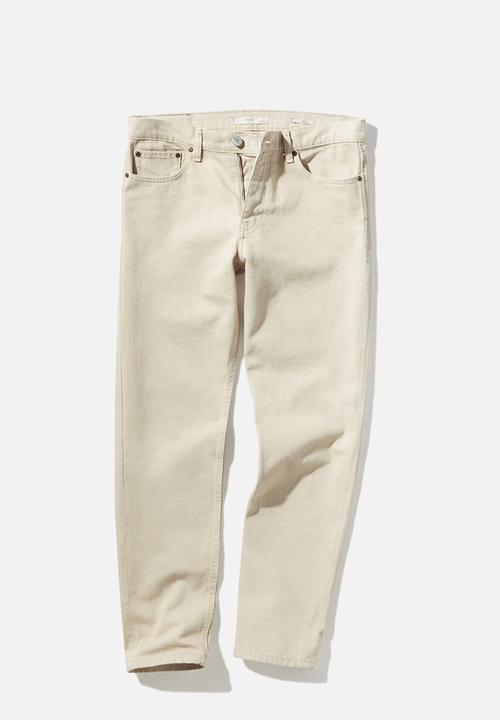 MANGO - Jeans bob - beige