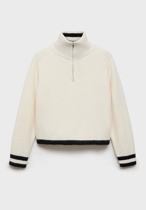MANGO - Sweater Taldepor - White