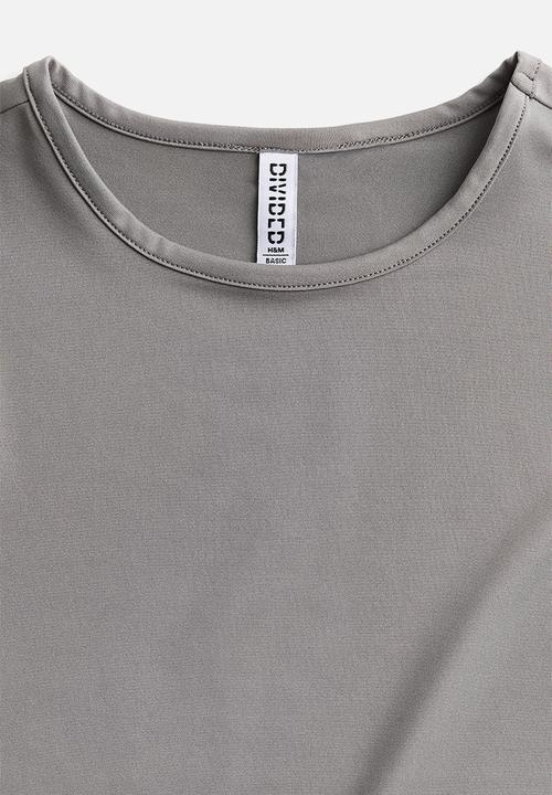 H&M - Fitted t-shirt - grey