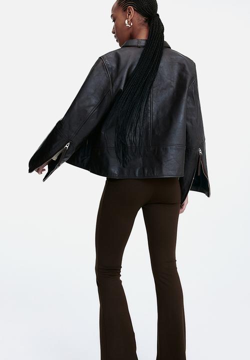 H&M - Flared leggings - dark brown