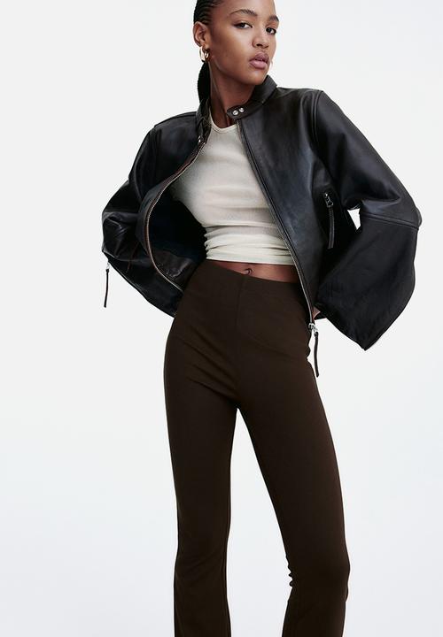 H&M - Flared leggings - dark brown