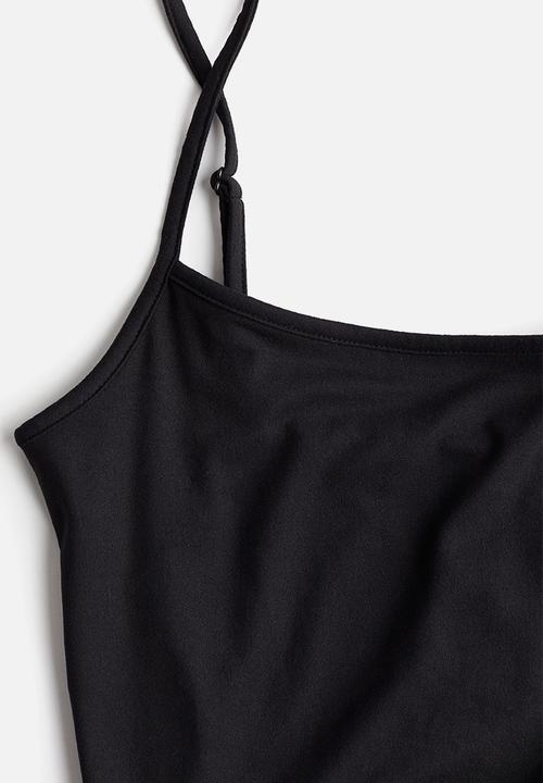 H&M - Strappy bodycon dress - black