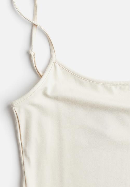 H&M - Strappy bodycon dress - light beige