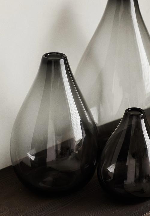 H&M - Teardrop vase - dark grey 