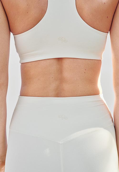 H&M - Light support sports bra with softmove™ lycra® - white