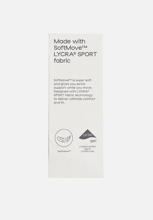 H&M - Light support sports bra with softmove™ lycra® - white
