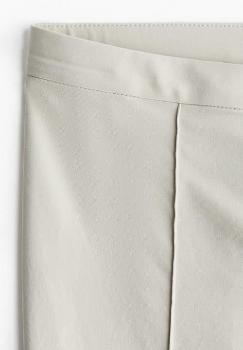 H&M - Flared tailored trousers - light greige