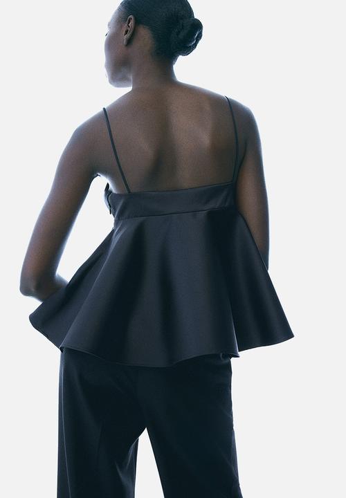 H&M - Satin top - black