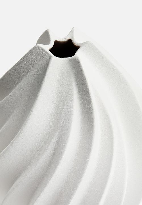 H&M - Large stoneware vase - white