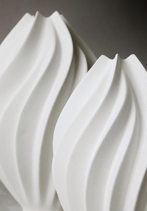 H&M - Large stoneware vase - white