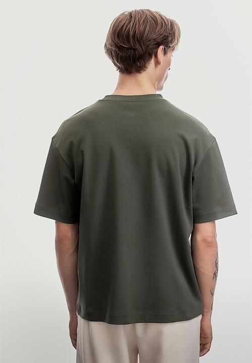 H&M - Loose fit t-shirt - khaki green