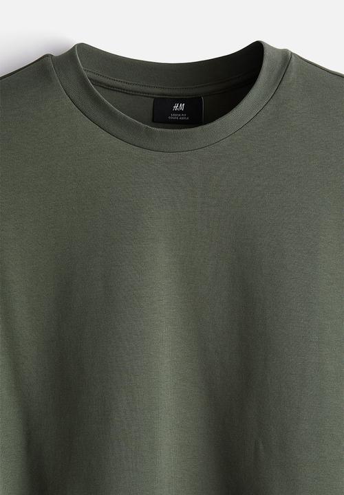 H&M - Loose fit t-shirt - khaki green