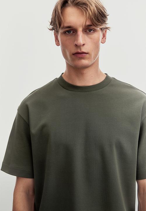 H&M - Loose fit t-shirt - khaki green