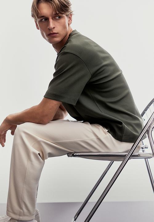 H&M - Loose fit t-shirt - khaki green
