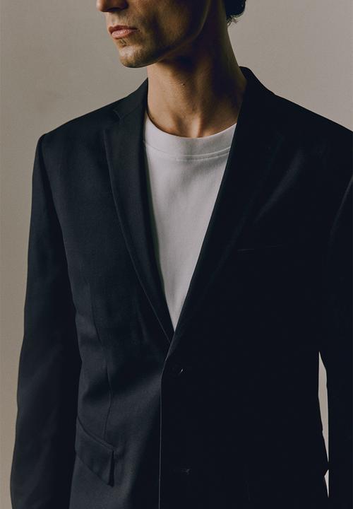 H&M - Slim fit jacket - navy blue