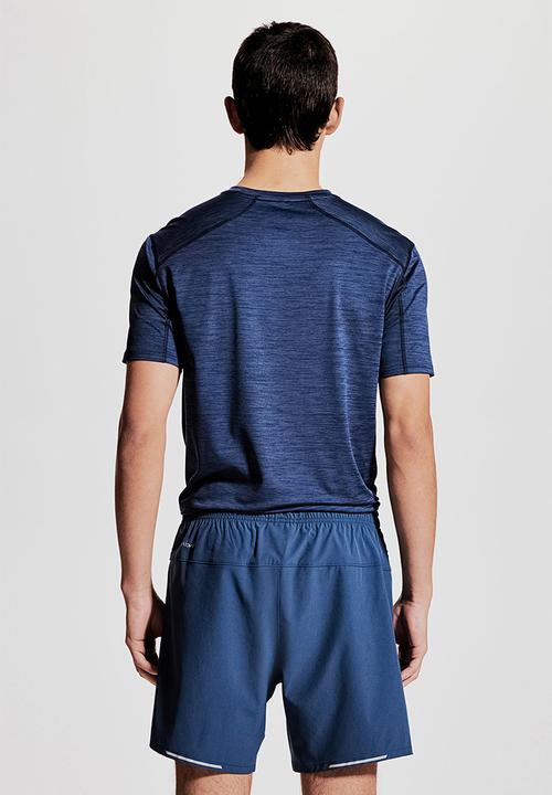 H&M - Mid-length running shorts with drymove™ - navy blue