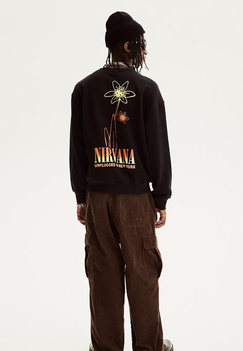 H&M - Loose fit sweatshirt - black nirvana
