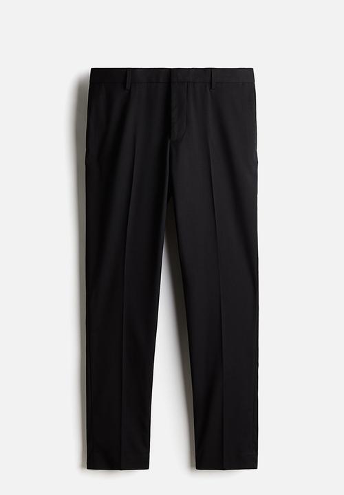 H&M - Slim fit suit trousers - black