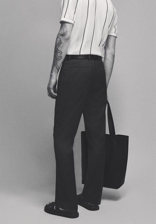 H&M - Slim fit suit trousers - navy blue
