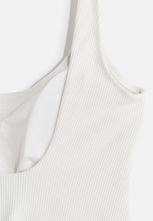 H&M - Padded-cup swimsuit - white