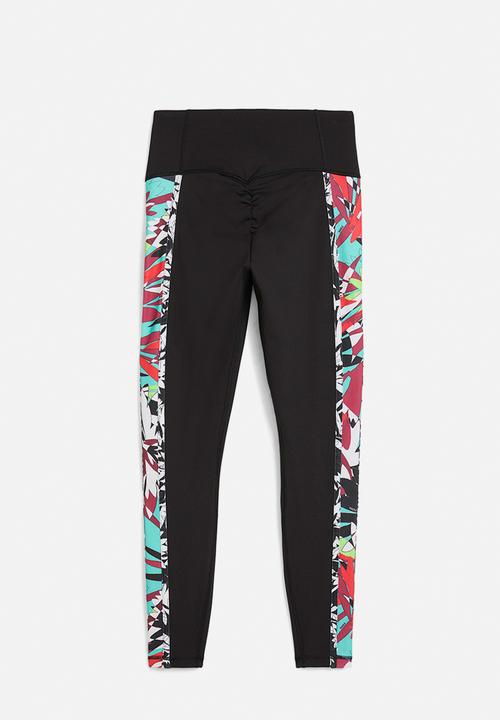 PUMA - Plus Tropical Aop Hw 7/8 Tight - Puma Black-Aw-048280-0001