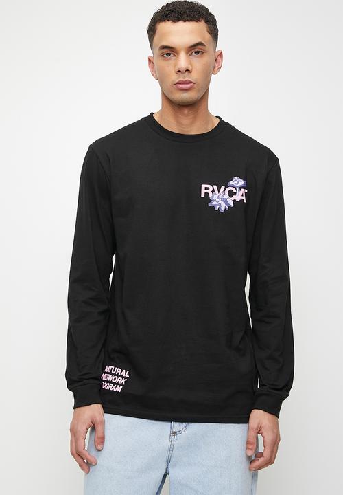 RVCA - Natural network long sleeve - black