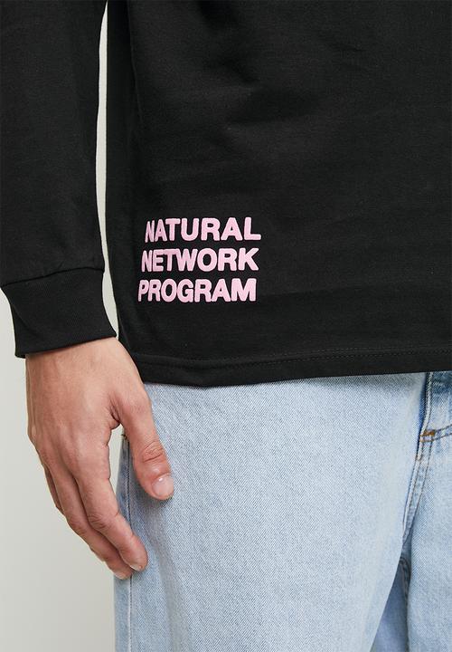 RVCA - Natural network long sleeve - black
