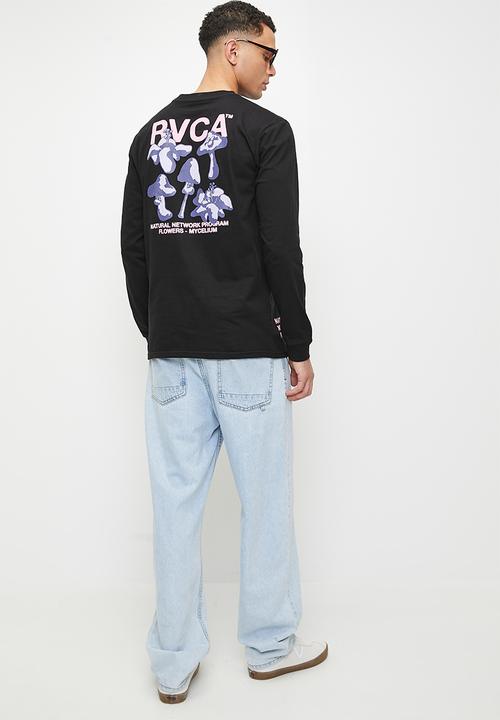 RVCA - Natural network long sleeve - black