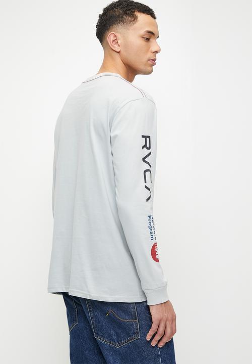 RVCA - Anp long sleeve red stitch - mirage