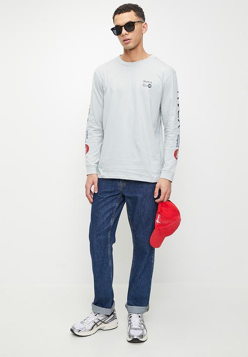 RVCA - Anp long sleeve red stitch - mirage
