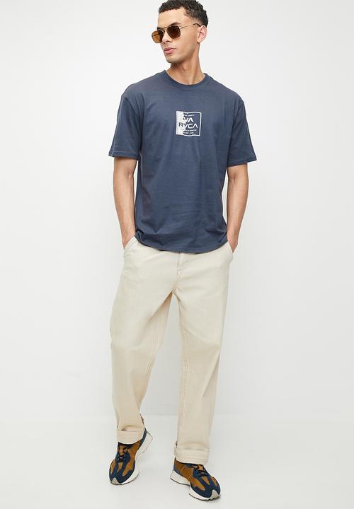 RVCA - Va torn short sleeve tee - petrol blue