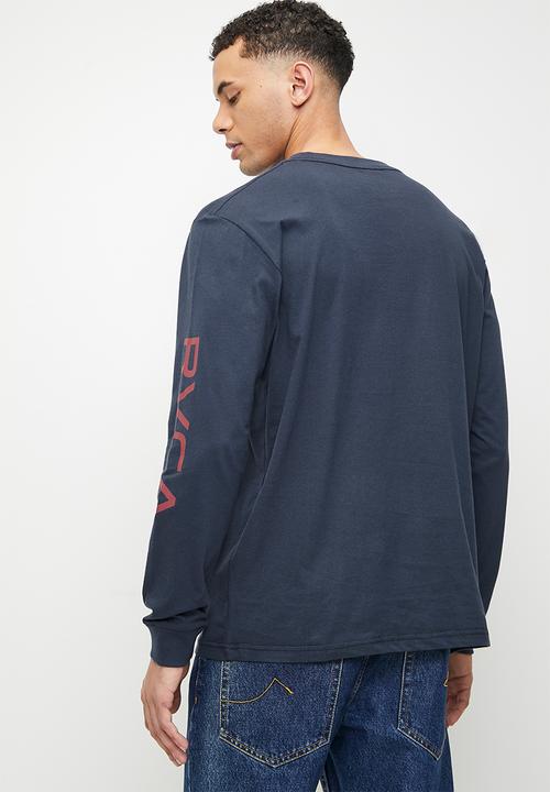 RVCA - Big rvca long sleeve tee - moody blue