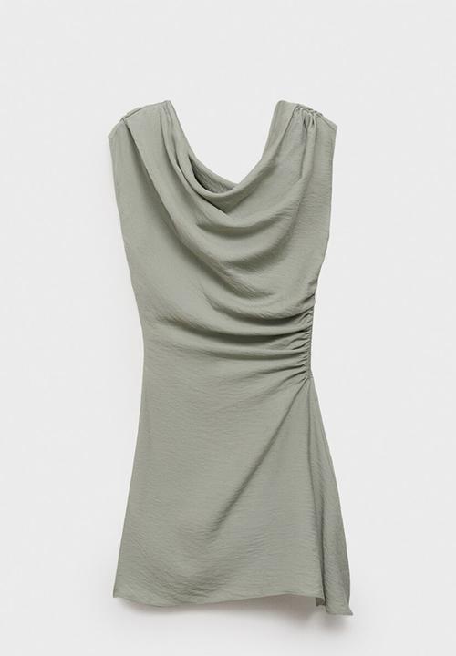 MANGO - Dress Leandra - Medium Blue