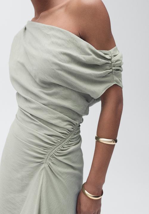 MANGO - Dress Leandra - Medium Blue
