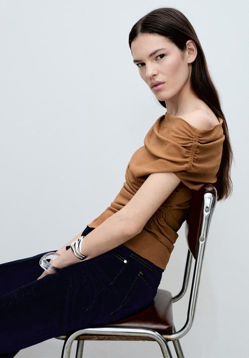 MANGO - Top Brick - Dark Brown